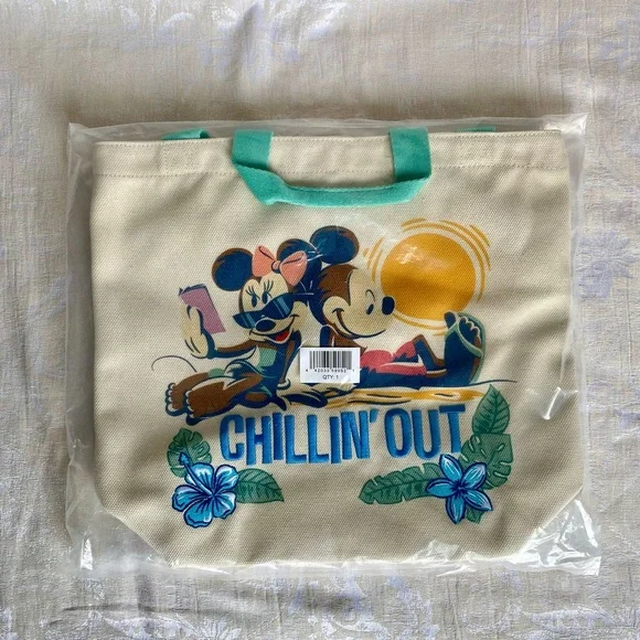 🆕 Disney Mickey and Minnie Mouse Canvas Tote Bag - Picture 2 of 12